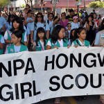 Honpa Hongwanji Girl Scouts at Chinatown Parade