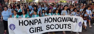 Honpa Hongwanji Girl Scouts at Chinatown Parade
