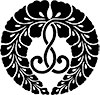 The wisteria crest, Jodo Shinshu logo