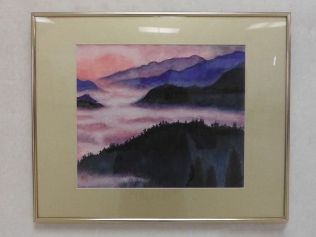 A sumie painting by Akiko Baba