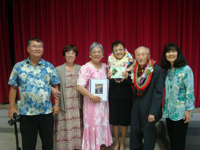Event organizers with Rev. and Mrs. Saito