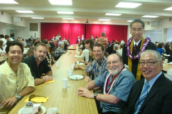 Gov. Abercrombie with Dave Randall, Rob Cody, Dave Atcheson, and Pieper Toyama