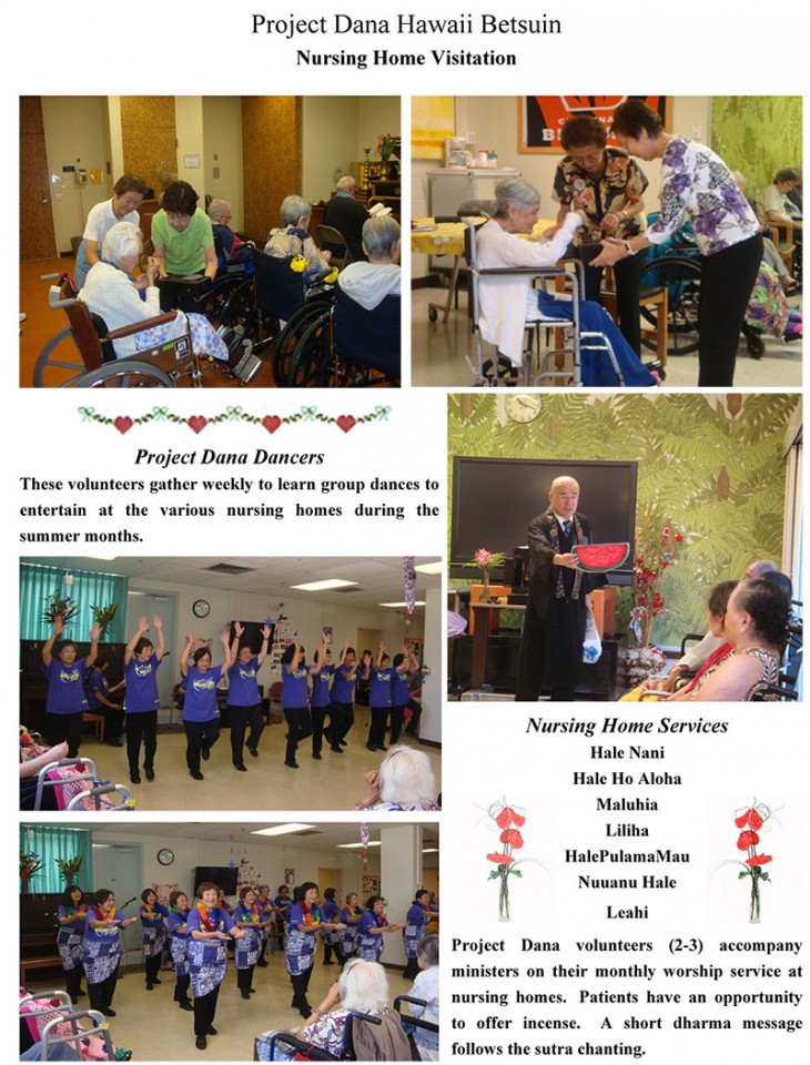 Project Dana nursing home visit photo collage