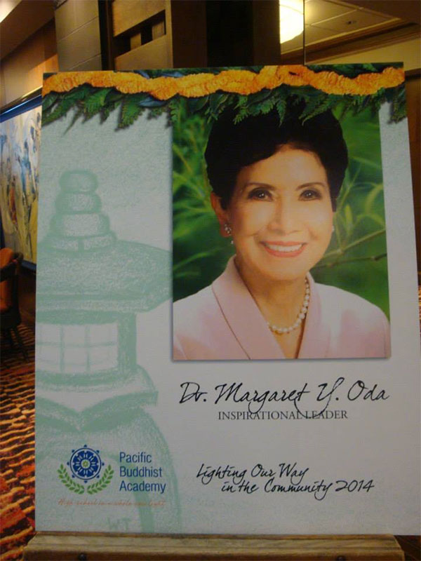 LOW 2014 – Inspirational Leader: Dr. Margaret Y. Oda