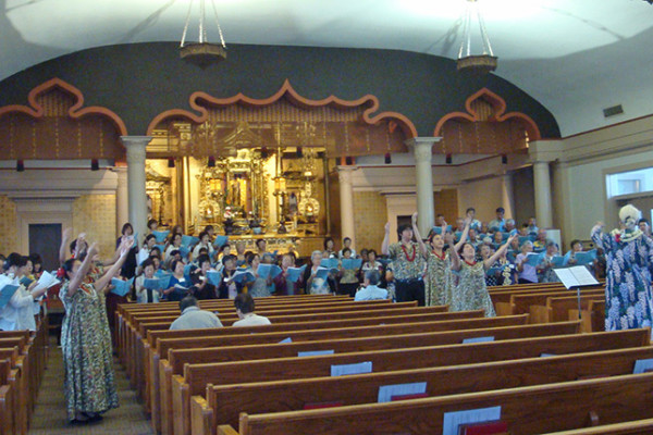 combined choir at 2014 ChoralFest