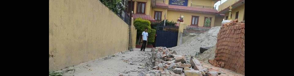 Hongwanji Nepal and quake damage