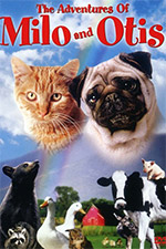 DVD cover image, Milo & Otis movie (cat and dog)