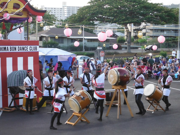 Pacific Buddhist Academy taiko at Obon 2015