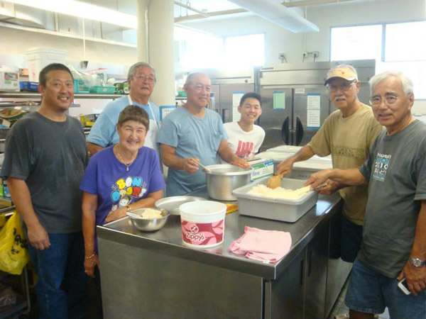 Kitchen crew at Obon 2015
