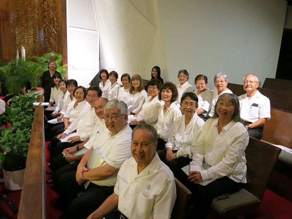 Betsuin Choir at Nuuanu Valley Interfaith Thanksgiving Service 2015