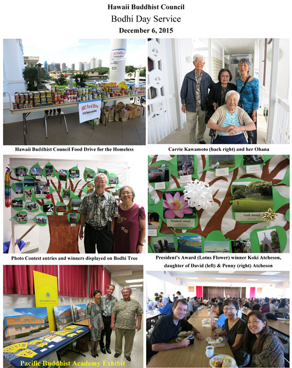 Bodhi Day Service 2015 collage #2