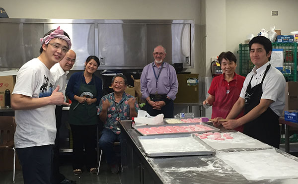 Preparing mochi for Hoonko 2016