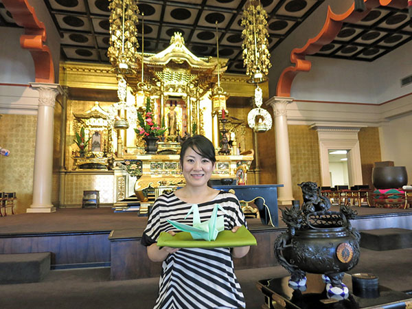 Rev. Yuika Hasebe holds at Spring Higan 2017