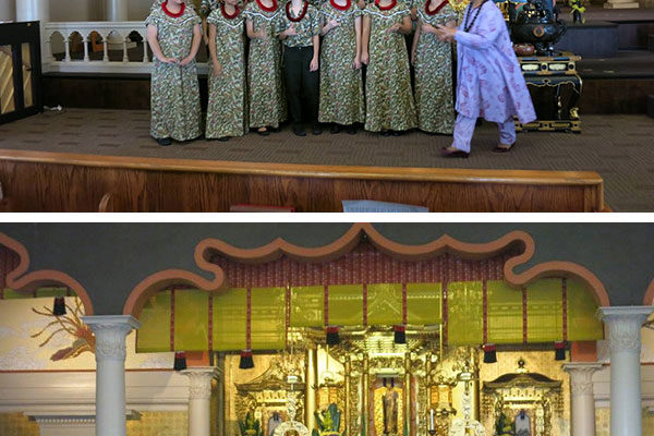 Hawaii Youth Opera Chorus and Betsuin Choir at the Queen Liliuokalani Tribute Service (R. Tokumi)