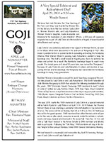 small image of page 1 of April 2018 Goji newsletter