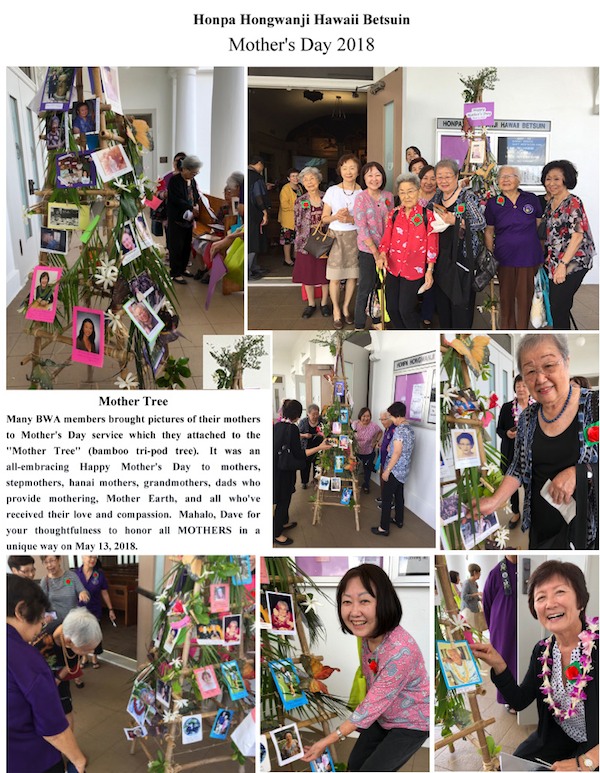 photo collage of the "Mother Tree" with photos of mothers