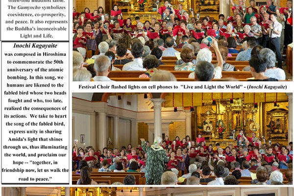 Choralfest 2018 - Sunday music service (photo collage)