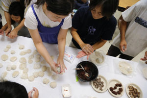 Mochitsuki pounding, July 2019 - fillings