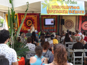 VegFest Oahu 2017 - speakers tent