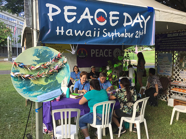 Peace Day Lounge at VegFest Oahu 2019
