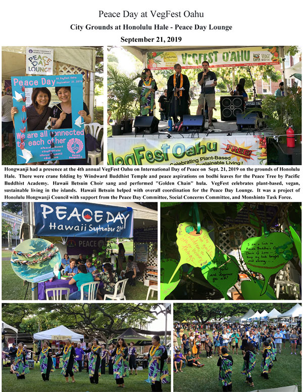 Peace Day at VegFest Oahu 2019