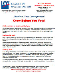LWV Voting Procedures Workshop, Jan. 28, 2020, flyer thumbnail image
