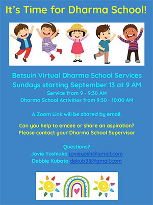 Betsuin Virtual Dharma School flyer thumbnail image