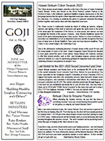 Goji newsletter, June 2022 (English) - thumbnail image