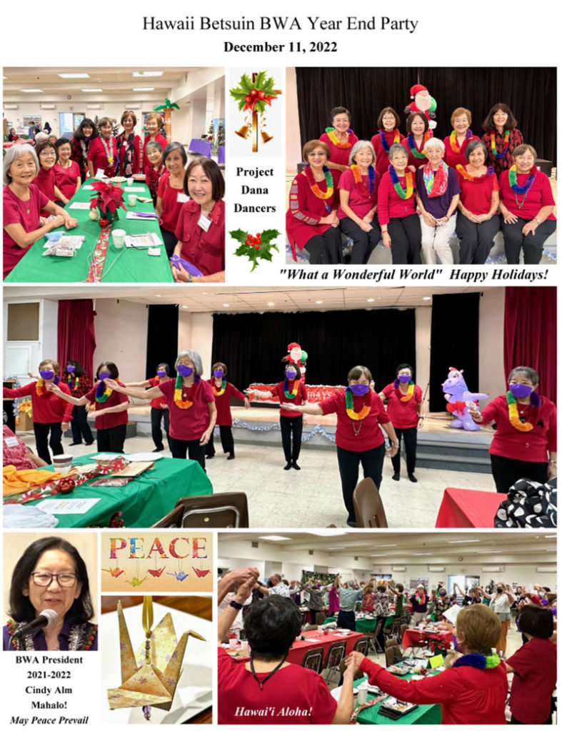 BWA Year End Party 2022 – collage 3 of 3 – Honpa Hongwanji Hawaii Betsuin