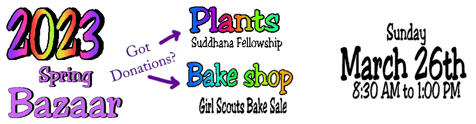 Bazaar 2023 - plants and bake sale item donations invited