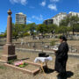 Rimban Yuika Hasebe at the 9/19/24 Bon Service at Mary Foster’s grave