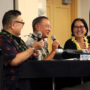 Camaron Miyamoto, Bill Kaneko (JACL), and  Justice Sabrina Shizue McKenna (Kagirinaki Ai to Jihi, 10/25/24)