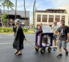 MLK parade 2025 – Rev. Furusawa pulls the bell cart