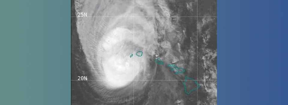 header - Hurricane Lowell satellite image